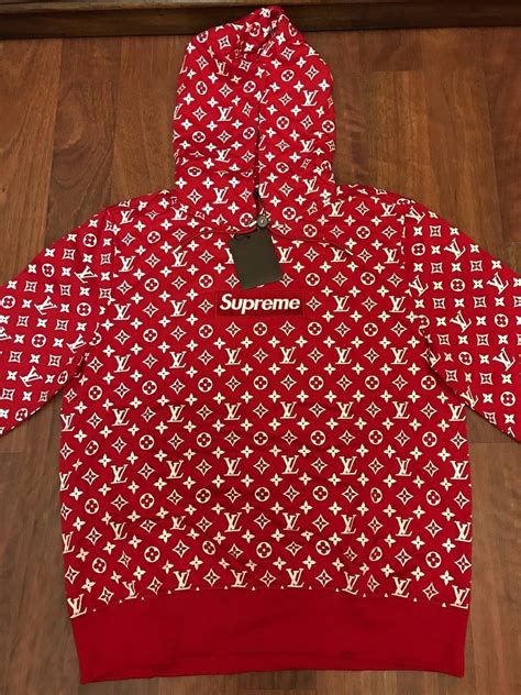 real supreme hoodie lv|supreme hoodie for sale cheap.